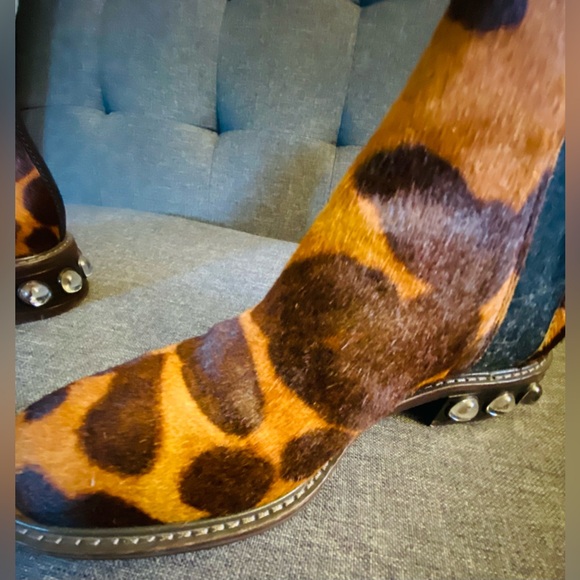 Louis eat Cie Venda Lo-Venda3 Embellished Heel Chelsea Leopard Print Boot - Picture 10 of 14